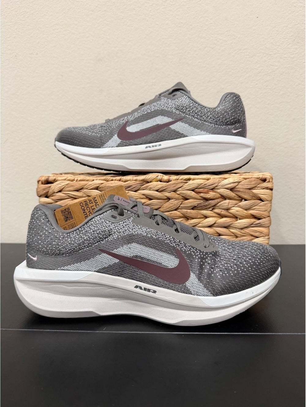 Size 7.5M/9 Women - Nike Air Winflo 11 “Cave Stone Burgundy Crush”
